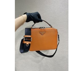 프라다 PRADA Brique Saffiano 브리크 크로스 백